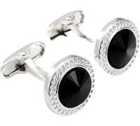 Gemelos para hombre, 2 pares de gemelos lujo for hombre, con botones redondos aleación for camisa, accesorios boda