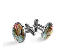 Gemelos para hombre, diseño de la Estatua de la Libertad de Nueva York para hombre, gemelos clásicos negros para traje, camisa, boda, negocios, cumpleaños, joyería, regalo