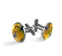 Gemelos para hombre, diseño de melena de león con gráficos digitales para hombre, gemelos clásicos negros para traje, camisa, boda, negocios, cumpleaños, regalo de joyería