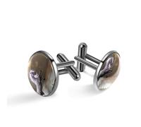 Gemelos para hombre, diseño de unicornio en tierras raras, gemelos clásicos negros para traje, camisa, boda, negocios, cumpleaños, regalo de joyería