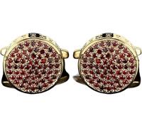 Gemelos para hombre, gemelos de circonita de lujo para hombre, camisas de banquete de negocios, botones, gemelos de diamantes de imitación, Talla única, Acrílico, No es una piedra preciosa