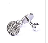 Gemelos Para Hombres, Mesas De Cristal Brillante Diamantes Pulidos Cobre Manguito Francés Hebilla, Chispeante Regalo Camiseta Elegante Accesorio Para Contador Jefe Negocio Prom Boda Una Ocasión For