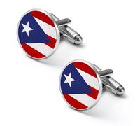 Gemelos personalizados con la bandera del estado de relaciones públicas para hombre, clásico, negocios, boda, camisa, gemelos, regalo de 0.7 pulgadas y 0.8 pulgadas, 2.0cm, Metal