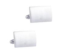 Gemelos personalizados para hombre, chapados en plata, rectángulo clásico, 20 x 14 cm, joyería para marido, papá, día de San Valentín, negocios, día del padre, 20x14CM, Plata, No es una piedra