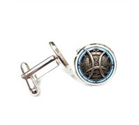 Gemelos, Piscis Pez Mecánico Vintage Relieve Regalo De Buena Suerte Para Amigo, Piscis Doce Signos Del Zodiaco, Hebilla De Puño Personalizada, Accesorio De Camisa Regalo Para Contable Novio Boda De