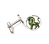 Gemelos, Placa De Circuito Con Chip Único De Tótem De León Poderoso, Doce Signos Del Zodíaco Leo, Hebilla De Puño Personalizada, Accesorio De Camisa, Regalo Para Contable, Jefe, Negocios, Boda, G