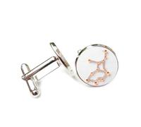 Gemelos, Placa De Circuito Impreso Con Junta De Soldadura De Chip Virgo, Regalo Para El Mejor Amigo, Doce Signos Del Zodiaco Virgo, Hebilla De Puño Personalizada, Regalo De Accesorio De Camisa Para E