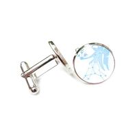 Gemelos, Proyección Holográfica De Matriz De Dispersión De Niña, Regalo Literario, Virgo, Doce Signos Del Zodiaco, Hebilla De Puño De La Suerte Personalizada, Accesorio De Camisa, Regalo Para Con