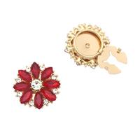 Gemelos redondos de cristal resistentes con colores vibrantes para camisas de vestir de hombre, 25 mm, accesorio de moda, anti vidrio, joyería para hombre, talla única, como se describe, como se