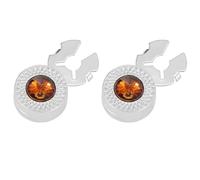 Gemelos redondos de moda para ojos de gatos, con botones, para negocios, para ropa, One Size, Como se describe, como se describe