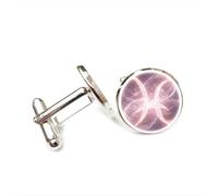 Gemelos, Regalo De Amistad Para El Futuro De La Nebulosa De Piscis Sobre El Entrelazamiento Cuántico, Signo Zodiacal Piscis Doce, Hebilla De Puño Personalizada, Accesorio De Camisa, Regalo Para Novi