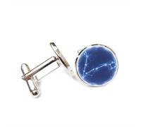 Gemelos, Regalo De Amistad Para Piscis: Misteriosa Nebulosa, Entrelazamiento Cuántico, Doce Signos Del Zodiaco, Hebilla De Puño Personalizada, Accesorio De Camisa, Regalo Para Novio Contador, Boda D