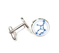 Gemelos, Regalo De Buena Suerte Para Un Amigo Con La Estrella De La Nebulosa De Virgo Y El Entrelazamiento Cuántico, Doce Signos Del Zodiaco Virgo, Hebilla De Puño Personalizada, Regalo Para Camisa