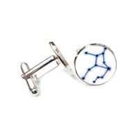 Gemelos, Regalo De Mejores Deseos Para Amigos Con La Línea Estelar De Virgo, Doce Signos Del Zodiaco Virgo, Hebilla De Puño Personalizada, Regalo De Accesorio De Camisa Para Esposo Contador, Boda De