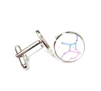 Gemelos, Regalo De Mejores Deseos Para Un Amigo Con Diseño De Línea Estelar De Virgo, Doce Signos Del Zodiaco, Hebilla De Puño Personalizada, Accesorio Para Camisa, Regalo Para Esposo Contable, Bod