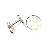 Gemelos, Regalo De Mejores Deseos Para Un Amigo Con El Estilo De Difracción Espectral De La Estrella Virgo, Doce Signos Del Zodiaco Virgo, Hebilla De Puño Personalizada, Regalo De Accesorio De Camis
