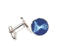 Gemelos, Regalo De Suerte Para Un Amigo Con La Estrella Piscis, Nebulosa, Flujo De Partículas, Doce Signos Del Zodiaco, Hebilla De Puño Personalizada, Accesorio De Camisa, Regalo Para Novio Contador