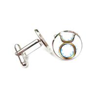 Gemelos, Regalo Tótem De Fuego De Tauro Estilo Heavy Metal, Doce Signos Del Zodiaco De Tauro, Hebilla De Puño De La Suerte Personalizada, Accesorio De Camisa, Regalo Para Contador, Jefe, Negocios, B