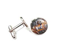 Gemelos, Sagitario, Signo Zodiacal De Fuego Ardiente, Corrosión, Heavy Metal, Doce Signos Zodiacales, Hebilla De Puño Personalizada, Accesorio De Camisa, Regalo Para Contable, Jefe, Negocios, Boda,