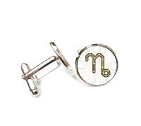 Gemelos, Símbolo Abstracto, Placa De Circuito De Unión De Soldadura, Capricornio, Doce Signos Del Zodíaco, Hebilla De Puño Personalizada, Accesorio De Camisa, Regalo Para Contable, Jefe, Negocios,
