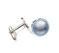 Gemelos, Símbolo Científico Futuro De Piscis, Regalo De Buena Suerte Para Un Amigo, Piscis, Doce Signos Del Zodiaco, Hebilla De Puño Personalizada, Regalo De Accesorio De Camisa Para Novio Contador
