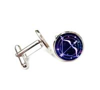 Gemelos, Símbolo De Arco Y Flecha, Planeta Cyber Neon, Sagitario, Doce Signos Del Zodiaco, Hebilla De Puño Personalizada, Accesorio De Camisa, Regalo Para Contable, Jefe, Negocios, Boda, Baile D