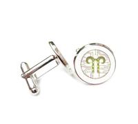 Gemelos, Símbolo De Cuerno De Cabra, Junta De Soldadura, Textura De Circuito, Signos Del Zodíaco Aries, Hebilla De Puño, Accesorio De Camisa, Regalo Para Contable, Jefe, Negocios, Boda, Graduación