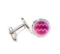 Gemelos, Símbolo De Estrella De Halo Rojo, Entrelazamiento Cuántico, Acuario, Doce Signos Del Zodíaco, Hebilla De Puño Personalizada, Accesorio De Camisa, Regalo Para Contable, Jefe, Negocios, Bod