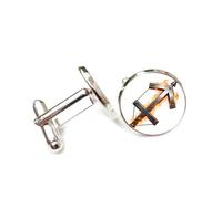 Gemelos, Símbolo De Flecha De Fuego Ardiente Heavy Metal, Sagitario Doce Signos Del Zodiaco, Hebilla De Puño Personalizada, Accesorio De Camisa Regalo Para Contable Jefe Negocios Boda Baile De Gradu