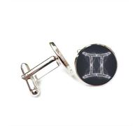 Gemelos, Símbolo De Géminis, Misterioso Entrelazamiento Cuántico, Regalo De Buena Suerte Para Amigos, Versátil, Doce Signos Del Zodiaco, Hebilla De Puño Personalizada, Accesorio De Camisa, Regalo