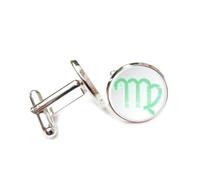 Gemelos, Símbolo De La Matriz Del Zodiaco, Proyección Holográfica, Regalo Literario, Virgo, Doce Signos Del Zodiaco, Hebilla De Puño De La Suerte Personalizada, Accesorio De Camisa, Regalo Para Co
