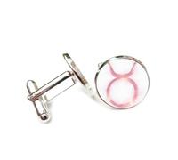 Gemelos, Símbolo De Tauro, Estrella Rosa, Aura, Entrelazamiento Cuántico, Tauro, Doce Signos Del Zodíaco, Hebilla De Puño De La Suerte Personalizada, Accesorio De Camisa, Regalo Para Contable, Jef