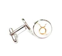 Gemelos, Símbolo De Tauro, Tótem, Estrella Brillante, Flujo De Partículas, Tauro, Doce Signos Del Zodíaco, Hebilla De Puño De La Suerte Personalizada, Accesorio De Camisa, Regalo Para Contador, J
