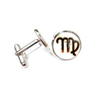 Gemelos, Símbolo Del Ángel Virgo, Fuego, Arte Heavy Metal, Mejor Deseo, Regalo Para Amigo, Virgo, Doce Signos Del Zodiaco, Hebilla De Puño Personalizada, Accesorio De Camisa, Regalo Para Esposo Con