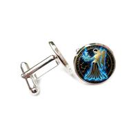 Gemelos, Símbolo Del Universo Del Ángel Virgo, Arte Heavy Metal, Mejor Deseo, Regalo Para Amigo, Virgo, Doce Signos Del Zodiaco, Hebilla De Puño Personalizada, Accesorio De Camisa, Regalo Para Espo