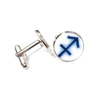 Gemelos, Símbolo Novedoso De Halo, Entrelazamiento Cuántico, Sagitario, Doce Signos Del Zodiaco, Hebilla De Puño Personalizada, Accesorio De Camisa, Regalo Para Contable, Jefe, Negocios, Boda, Bail