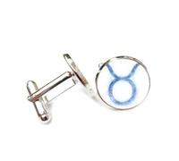 Gemelos, Tauro Se Encuentra Con La Estrella De La Nebulosa Cósmica Entrelazamiento Cuántico, Tauro Doce Signos Del Zodiaco, Hebilla De Puño De La Suerte Personalizada, Accesorio De Camisa Regalo Pa