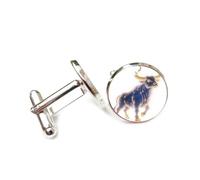 Gemelos, Tótem De Ganado Brillante Nebulosa Cósmica Entrelazamiento Cuántico, Tauro Doce Signos Del Zodiaco, Hebilla De Puño De La Suerte Personalizada, Accesorio De Camisa Regalo Para Contador Je
