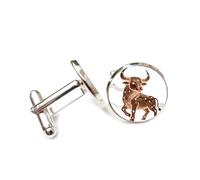 Gemelos, Tótem De Ganado, Junta De Soldadura, Chip, Placa De Circuito, Línea, Tauro, Doce Signos Del Zodíaco, Hebilla De Puño De La Suerte Personalizada, Accesorio De Camisa, Regalo Para Contable,