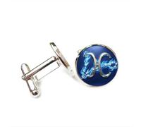 Gemelos, Tótem De La Estrella De Fuego De Piscis, Regalo De La Suerte Para Un Amigo En Heavy Metal, Signo Zodiacal Piscis Doce, Hebilla De Puño Personalizada, Regalo De Accesorio Para Camisa Para No