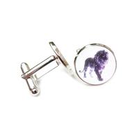 Gemelos, Tótem De León Morado Andante, Diseño De Entrelazamiento Cuántico, Signo Zodiacal Leo, Doce, Hebilla De Puño Personalizada, Accesorio De Camisa, Regalo Para Contable, Jefe, Negocios, Boda
