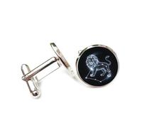 Gemelos, Tótem Del Poderoso León, Estrella Brillante, Flujo De Partículas, Leo, Doce Signos Del Zodíaco, Hebilla De Puño Personalizada, Accesorio De Camisa, Regalo Para Contable, Jefe, Negocios,