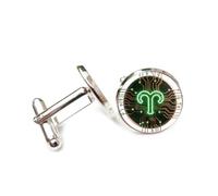 Gemelos, Tótem Único De Aries, Junta De Soldadura, Textura De Circuito, Signos Del Zodíaco Aries, Hebilla De Puño, Accesorio De Camisa, Regalo Para Contable, Jefe, Negocios, Boda, Graduación, Oca