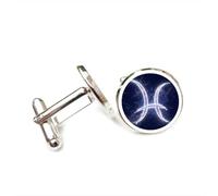 Gemelos, Túnel De La Nebulosa De Piscis, Entrelazamiento Cuántico, Regalo De La Suerte Para Un Amigo, Doce Signos Del Zodiaco De Piscis, Hebilla De Puño Personalizada, Accesorio De Camisa, Regalo P