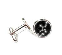 Gemelos, Universo Caos Proyección Holográfica Regalo Literario, Virgo Doce Signos Del Zodiaco, Hebilla De Puño De La Suerte Personalizada, Accesorio De Camisa Regalo Para Contador Jefe Negocios Bod