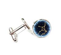 Gemelos, Universo Estelar Caos Proyección Holográfica Regalo Literario, Virgo Doce Signos Del Zodiaco, Hebilla De Puño De La Suerte Personalizada, Accesorio De Camisa Regalo Para Contador Jefe Nego