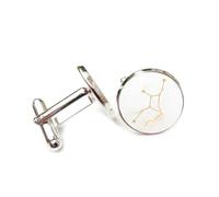Gemelos, Virgo Brillante Estrella Línea Flujo De Partículas Mejor Deseo Regalo Amigo, Virgo Doce Signos Zodiacales, Hebilla De Puño Personalizada, Accesorio De Camisa Regalo Para Esposo Contador Bo