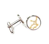 Gemelos, Virgo Estrella Fuego Novedad Arte Heavy Metal Mejor Deseo Amigo, Virgo Doce Signos Zodiacales, Hebilla De Puño Personalizada, Accesorio De Camisa Regalo Para Esposo Contador Boda De Negocios