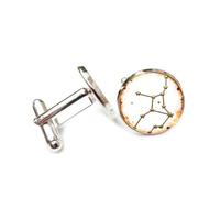 Gemelos, Virgo Estrella Fuego Textura Heavy Metal Genial Buena Suerte Amigo Regalo, Virgo Doce Signos Zodiacales, Hebilla De Puño Personalizada, Accesorio De Camisa Regalo Para Esposo Contador Boda D