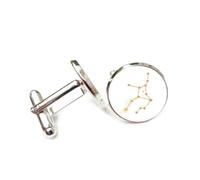 Gemelos, Virgo Estrella Puntos Oración Arte Flujo De Partículas Mejor Deseo Amigo Regalo, Virgo Doce Signos Zodiacales, Hebilla De Puño Personalizada, Accesorio De Camisa Regalo Para Esposo Contado